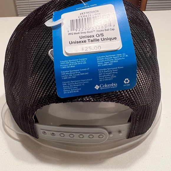 NWT Columbia PFG One Size FIt's All Gray/Gray Trucker Hat 🐟🐟 (D1) - Picture 4 of 6